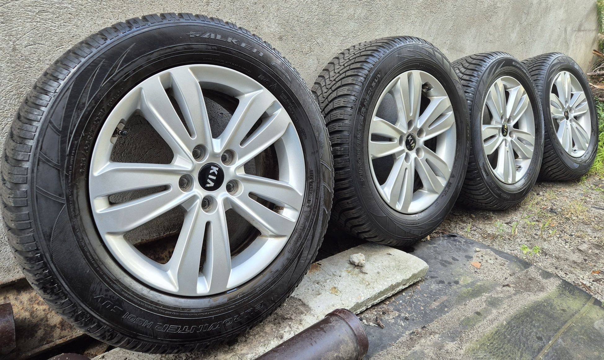 Mega Okazja! Alufelgi KIA Sportage III,IV opony FALKEN 225/60/17.