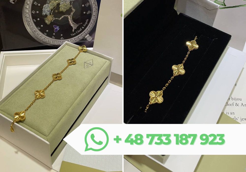 Płatność przy odbiorze! Bransoletka van cleef & arpels/VCA koniczyna