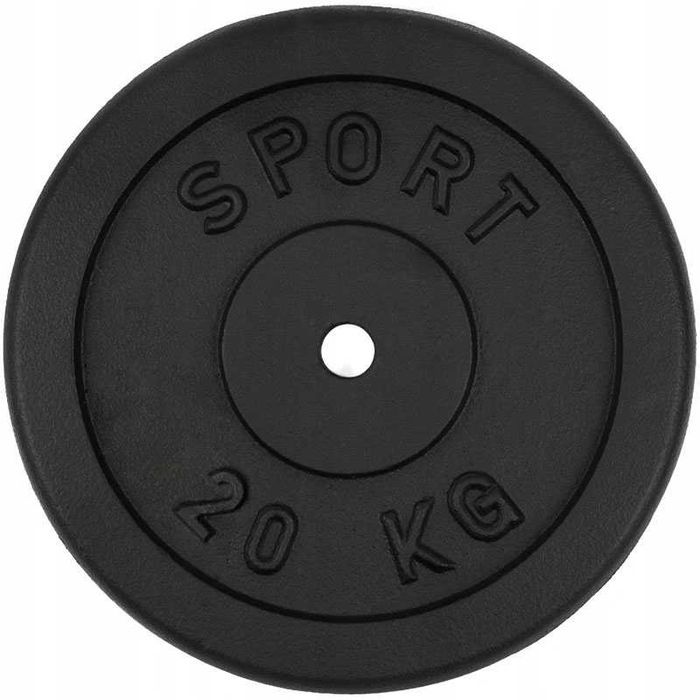 Talerz żeliwny 20kg obciążenie żeliwne 28mm krążek BD