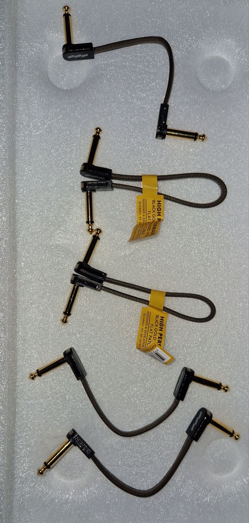 Cabos Patch Ligação de pedais. EBS-10 High Performance (conjunto 5 uni
