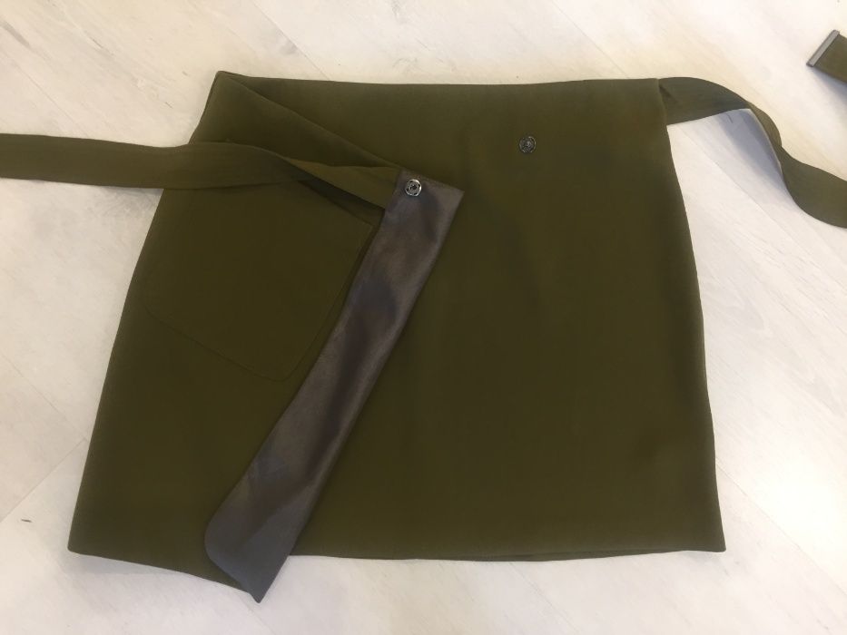 Фирменная юбка юбочка на запах оливковый TOPSHOP, размер S-М, 42-44