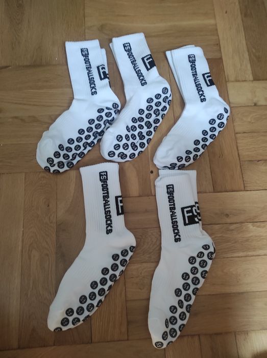 Skarpety piłkarskie Footballsoks białe 5 par