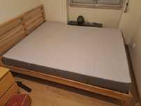 Cama, colchão e estrados 160x200