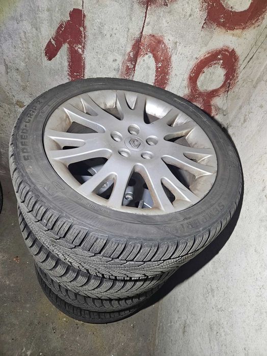 Koła renault R17 5×108 + opony zimowe 225/45 R17 5,5mm