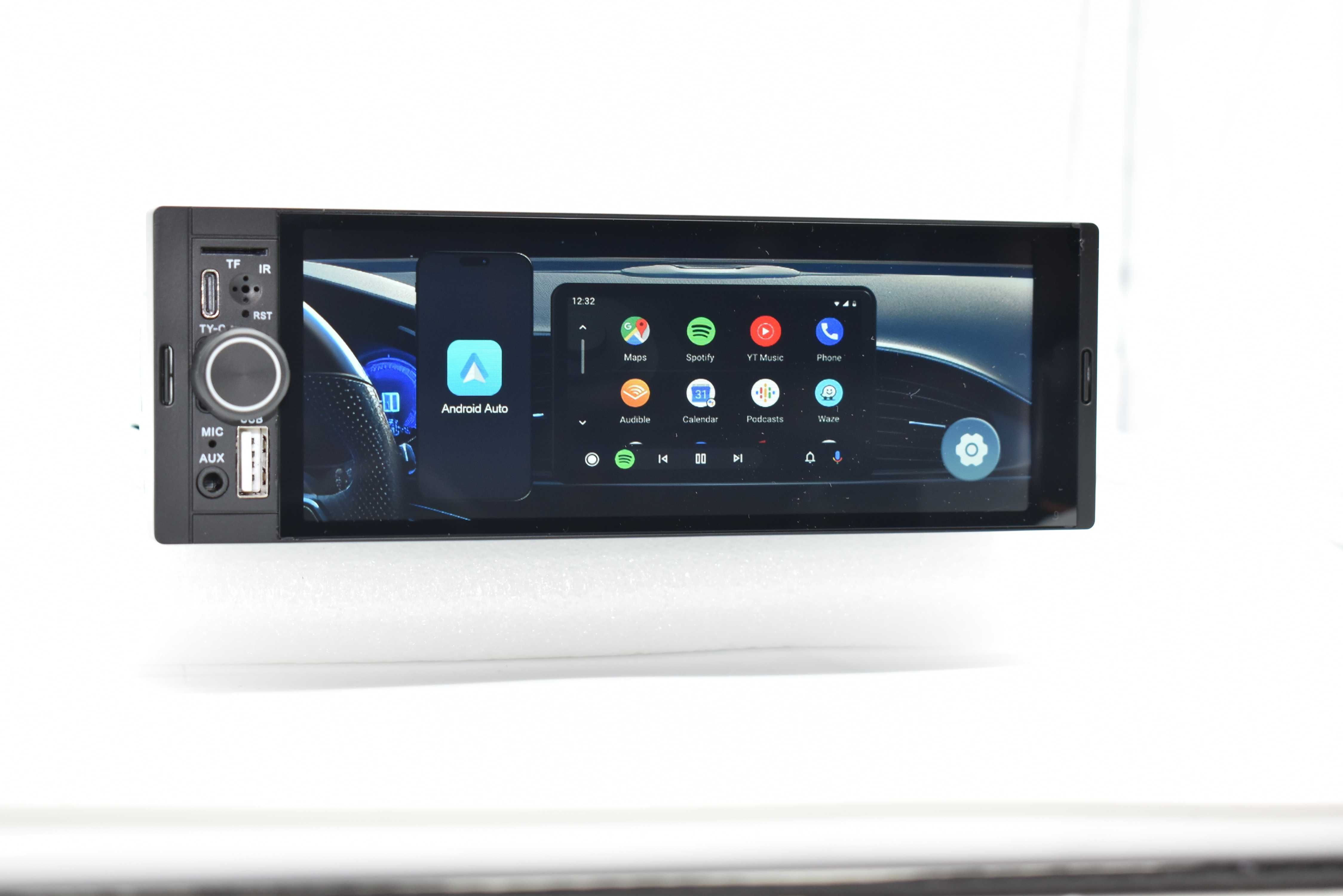Rádio 1 DIN Android Universal – GPS Carplay - Novo