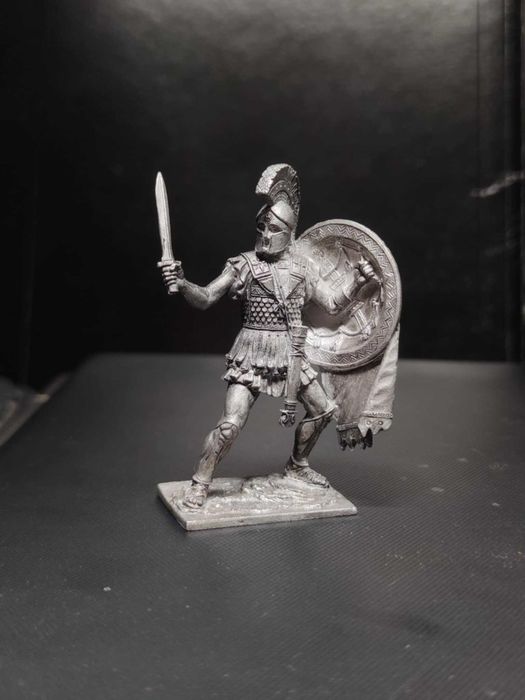 Figurka grecki hoplita - 1/32 54mm starożytność metalowa