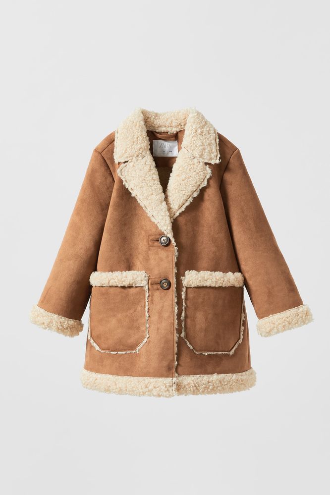 Комбінове пальто Zara на дівчинку