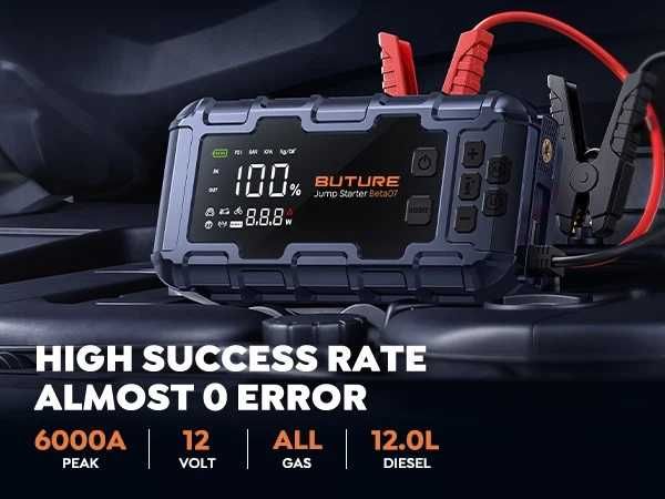 Buture Beta07 Car Jump Starter Booster/Powerbank 6000A rozruch Nowy