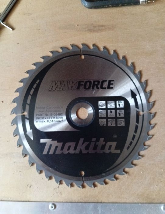 Диск пильний 190*2,2*15,88мм,на 40 зубьев