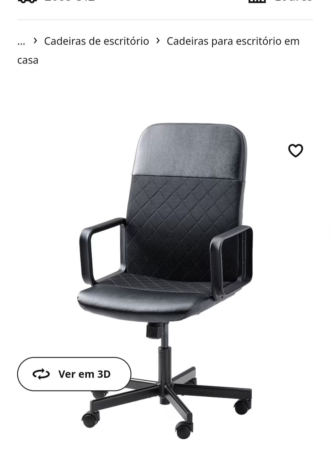Secretaria para escritorio e cadeira