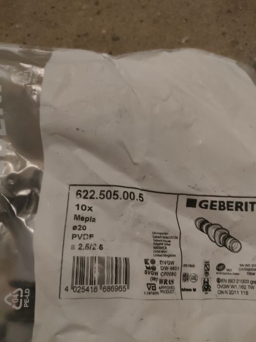GEBERIT MEPLA ZŁĄCZKA d20 622.505.00.5