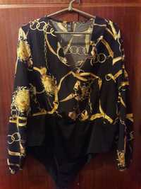 Нарядное боди блузка Версаче