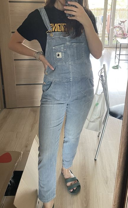 Carhartt WIP ogrodniczki kombinezon spodnie jeansy S
