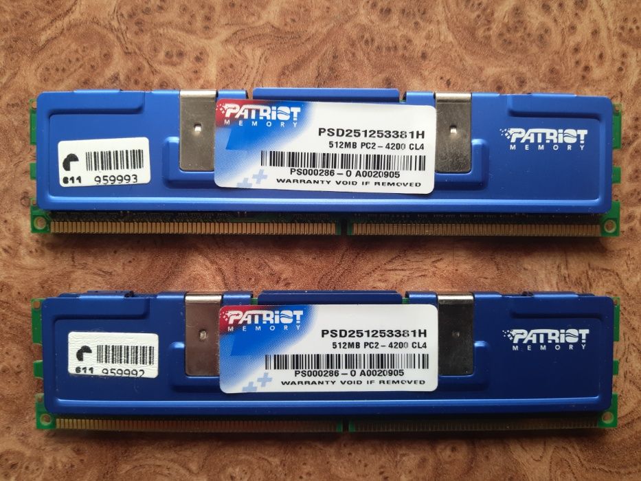 Оперативная память (ОЗУ) PATRIOT DDR2 512 MB (PSD251253381H)