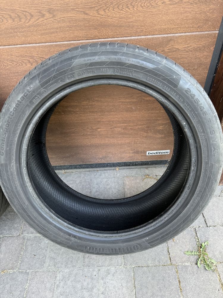 Opony Continental contisportcontact 5,  245/45 R19 - 102Y XL,  MO1