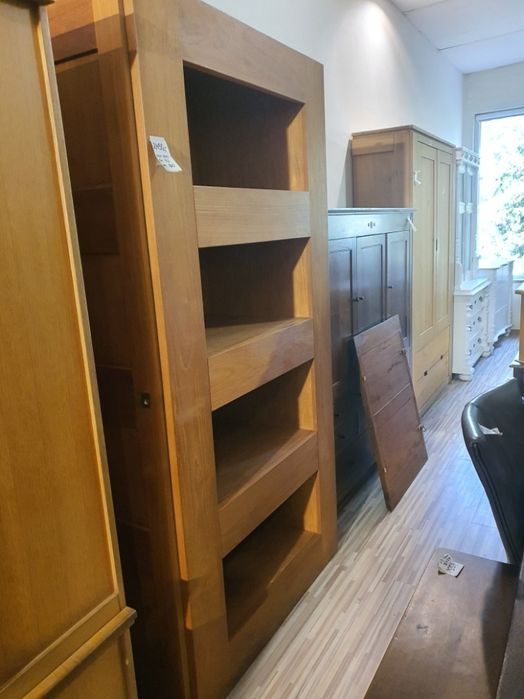 Słupek biblioteczka regał drewniany dębowy szuflady masywny FV DOWÓZ