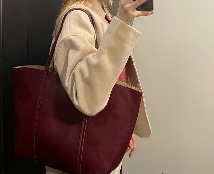 Сумка шкіряна двостороння