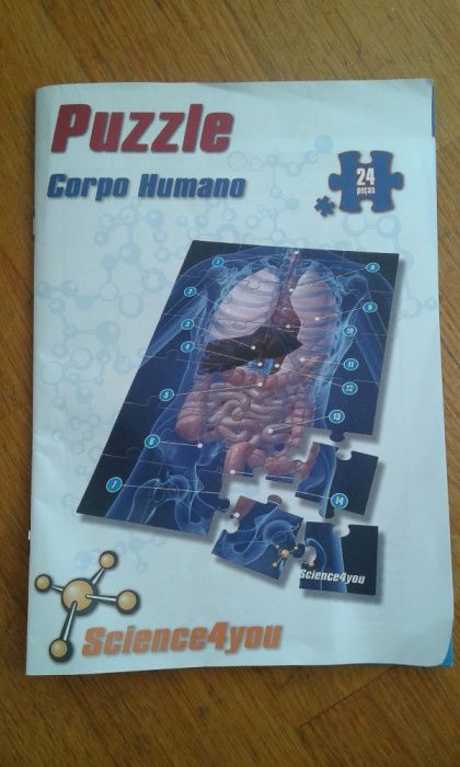 Puzzle Science4you sobre corpo humano com + em vales e livro