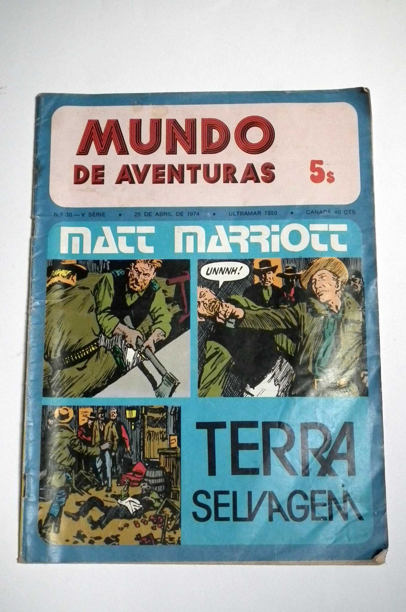 BD Mundo de Aventuras de 25 de Abril de 1974. Envio grátis.