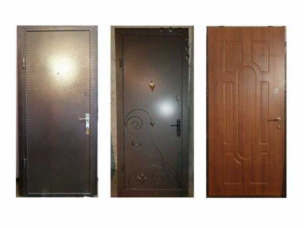 Двери Входные Металлические, пр-во. Стаханов, металл 2-3 мм.
