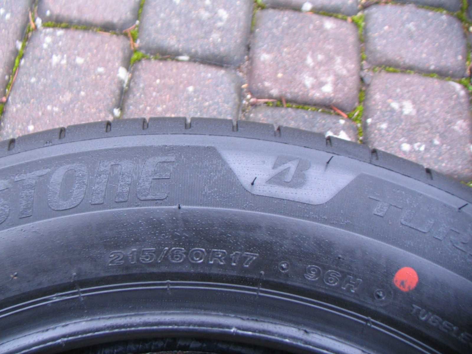 Opony letnie (nowe) Bridgestone TURANZA 6  215/60 R17" (klasa premium)