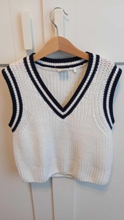 Cool Club / biała kamizelka dziewczęca / Smyk - rozmiar 146