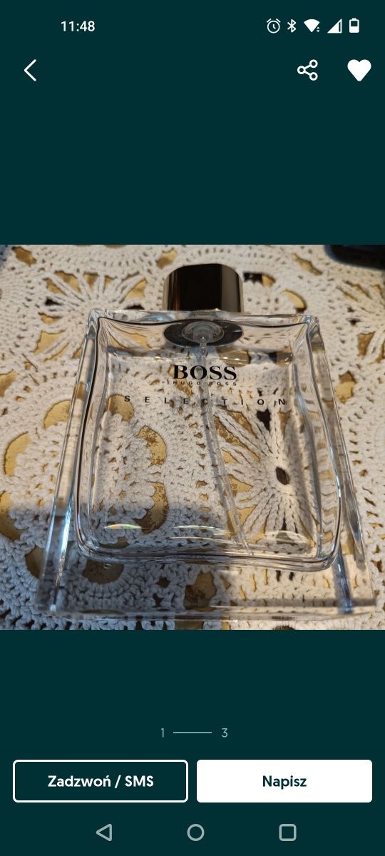 Butelka po wodzie toaletowej BOSS do kolekcji, 100 ml