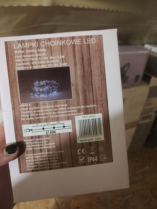 Lampki choinkowe LED 28mb. Zimne światło
