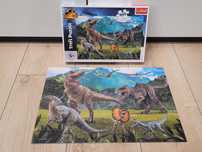 Puzzle Park Jurajski Jurassic World trefl 100 elementów dinozaury 5+