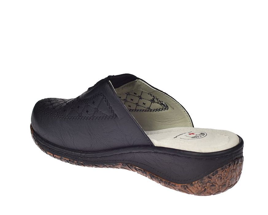 Klapki medyczne damskie na koturnie Enplus JL395 bk roz.  37