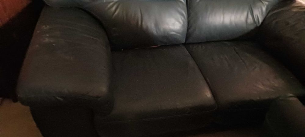 2 Sofás pele  2 lugares