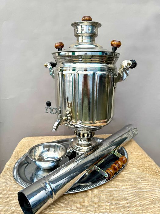 Самовар на дровах 8 литров Чайный набор