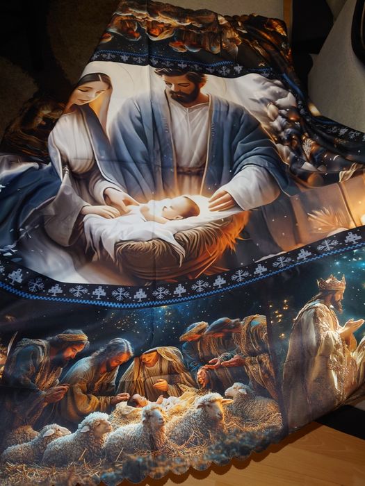 Obrus szopka śliczny