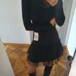 Tiulowa spódniczka mini XS