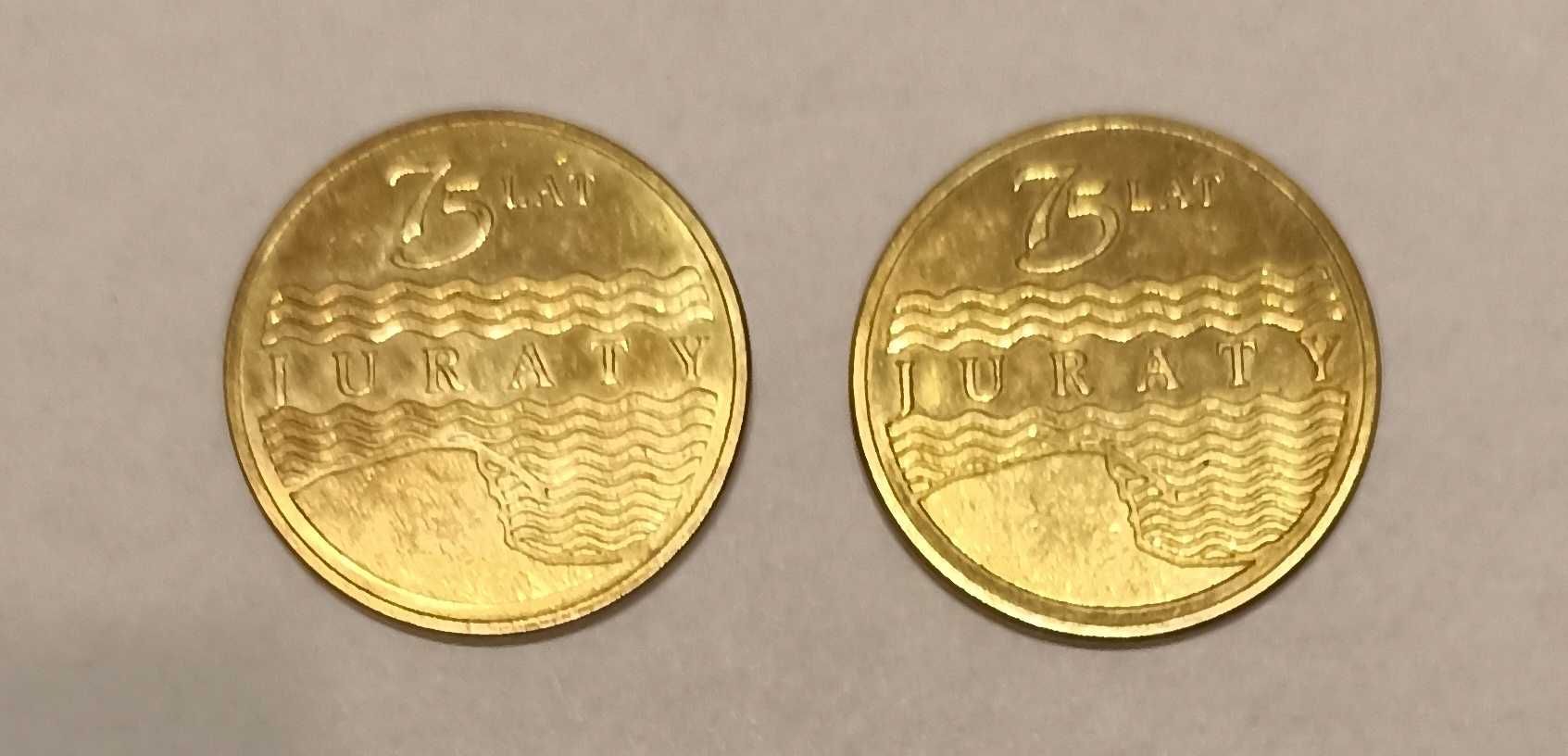2 x Moneta 3 Merk Merki 75 Lat Jurata Jastarnia 2006  Stan 1 - Dukat