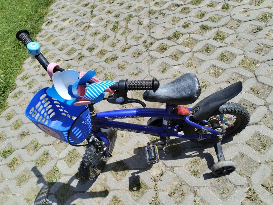 Rower 12 cali z kołkami bocznymi