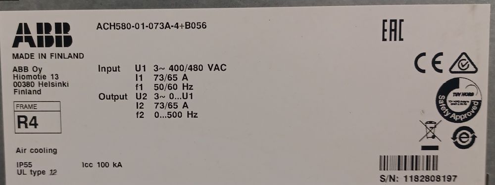 Falownik ABB 37kW