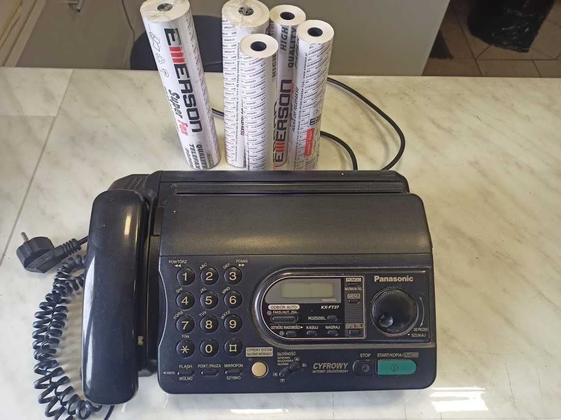 PANASONIK - telefon, fax, sekretarka + drugi telefon + rolki papieru