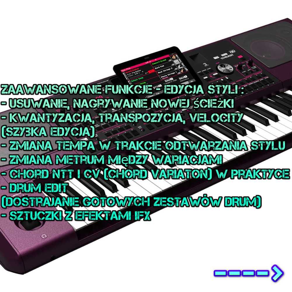 Szkolenie z obsługi Korg Pa5x 4x Pa1000 Pa700