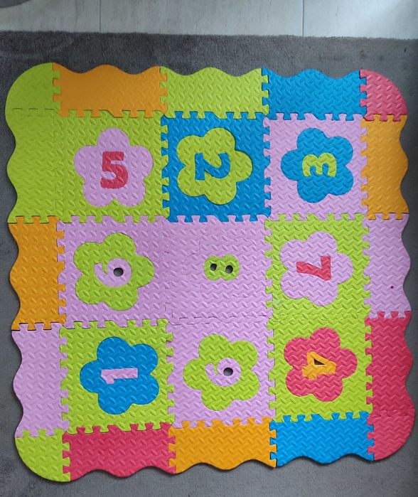 Коврик пазли термо кольоровий з цифрами