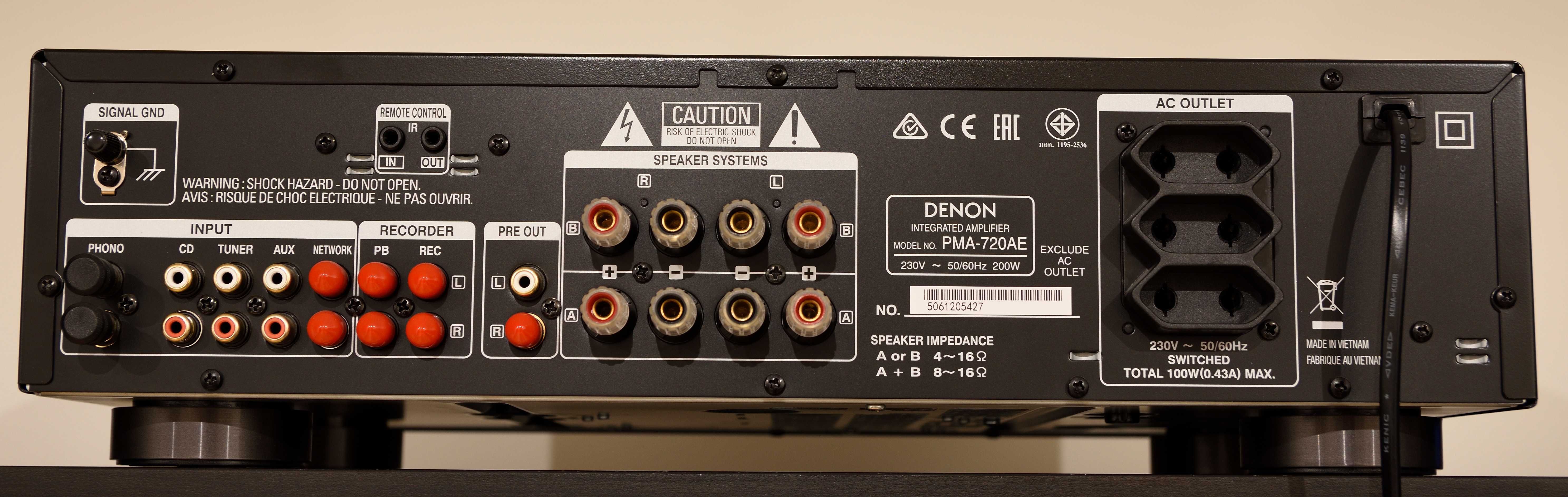 Wzmacniacz DENON PMA 720AE i Player DENON DCD 720AE