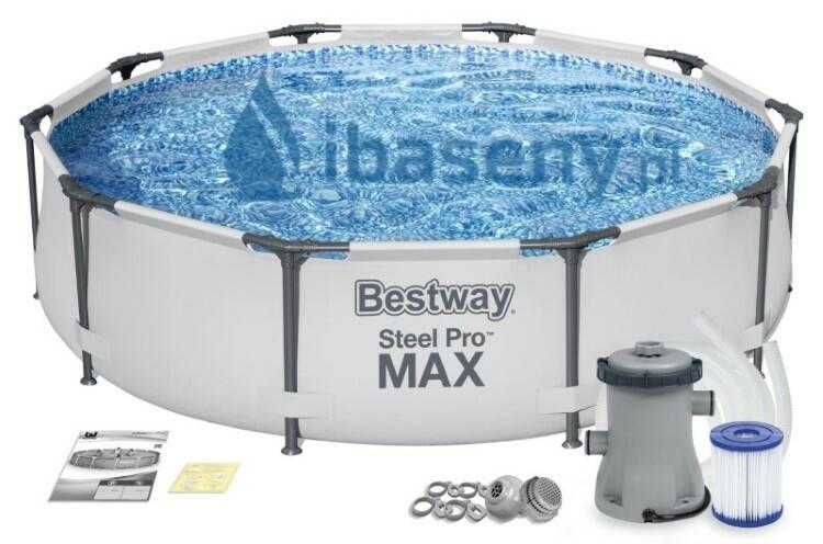 Basen ogrodowy stelażowy 305x76 pompa filtracyjna Bestway 56408