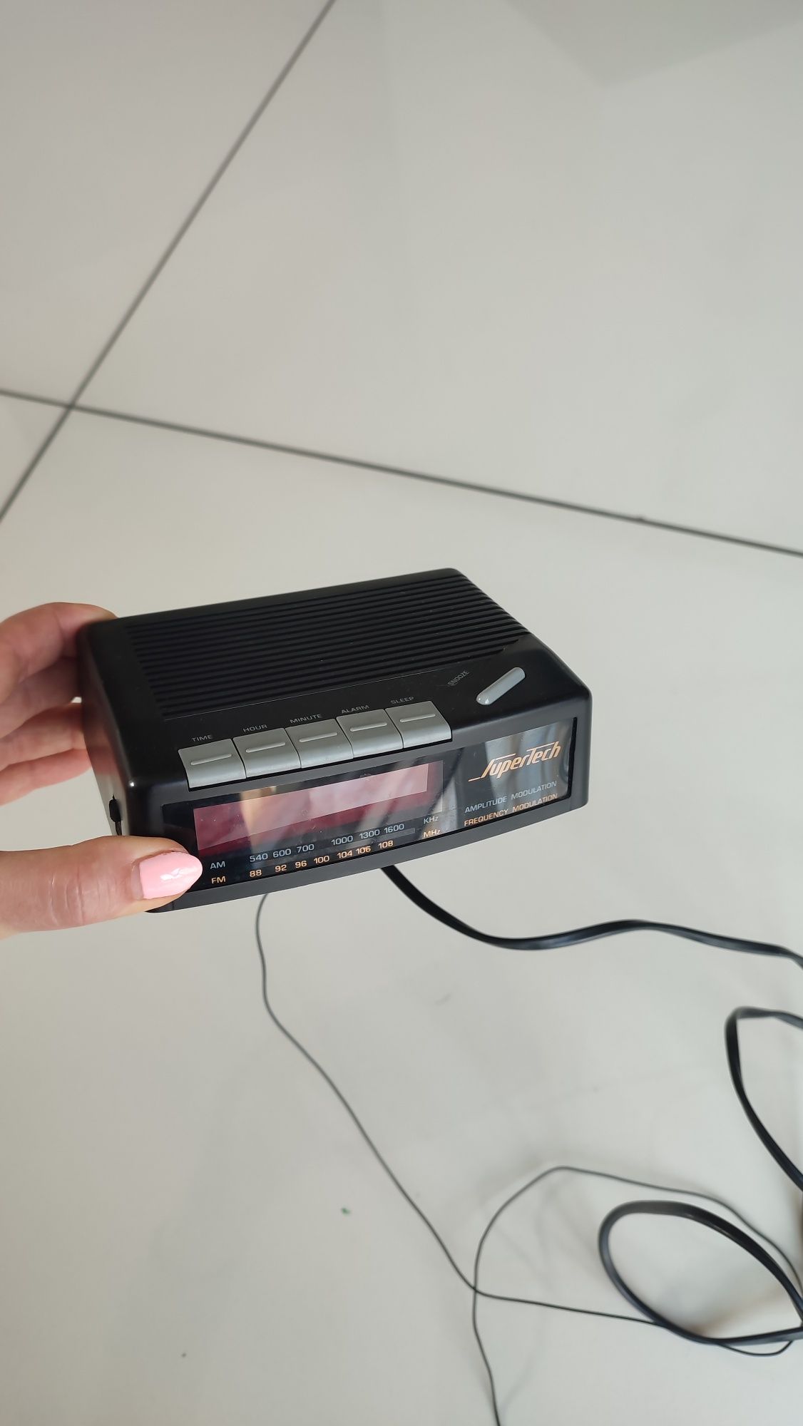 Radio budzik supertech sprawne solidne zadbane