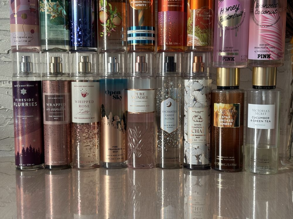 Спреї Victoria’s Secret та Bath and body works