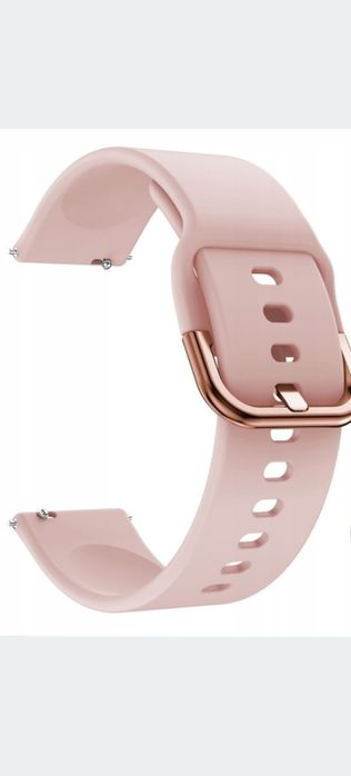 Pasek różowy do zegarka 20mm