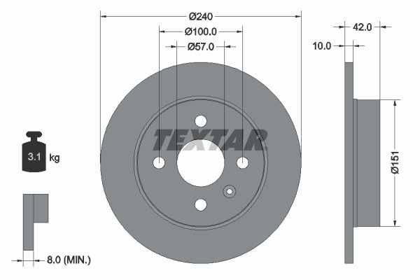 Opel Astra G/H 98- Tarcze hamulcowe tył /4 śruby/+klocki kpl.>