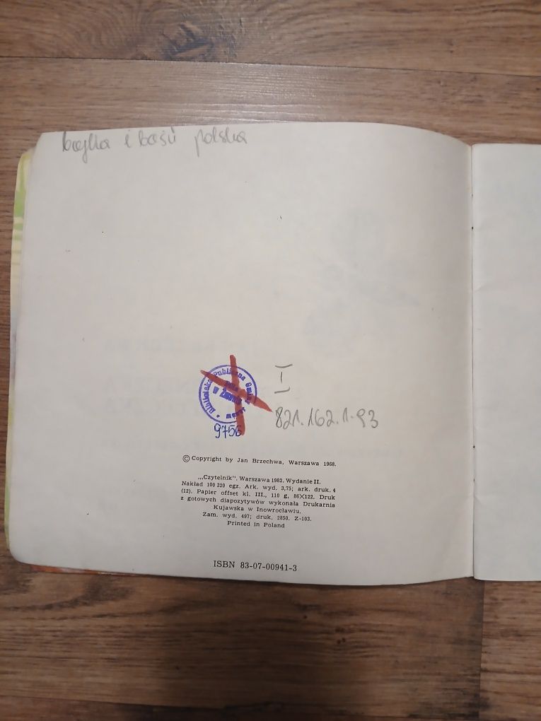 Jan Brzechwa panieneczka z pudełeczka książeczka PRL 1968