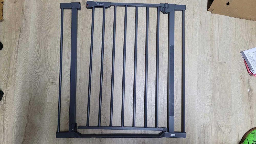 Barierka ROZPOROWA niski próg HAUCK szara 75-80cm KILKA OBTARĆ LAKIERU