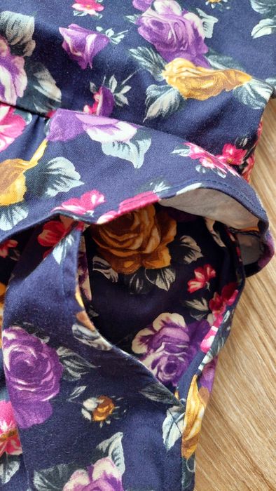 Sukienka włoska Zara w kwiaty krótka / piękne kolory