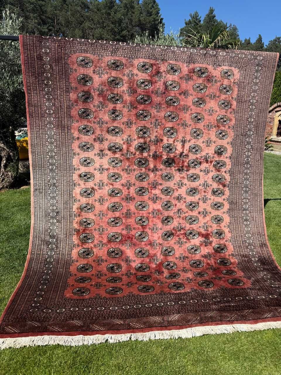 Dywan r.tkany kaszmirowy Pakistan Buchara ART DECO 330x250 gal. 18 tys
